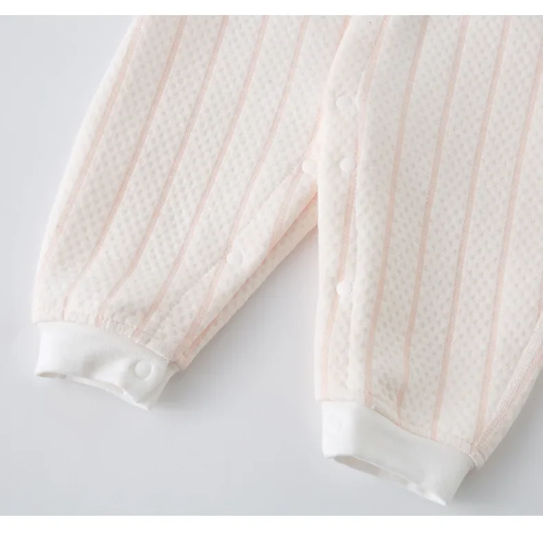 Newborn Girls Baby Spring Rompers Boys Long Sleeve Striped Jumpsuit Infant 100% Cotton Bodysuits & one-pieces