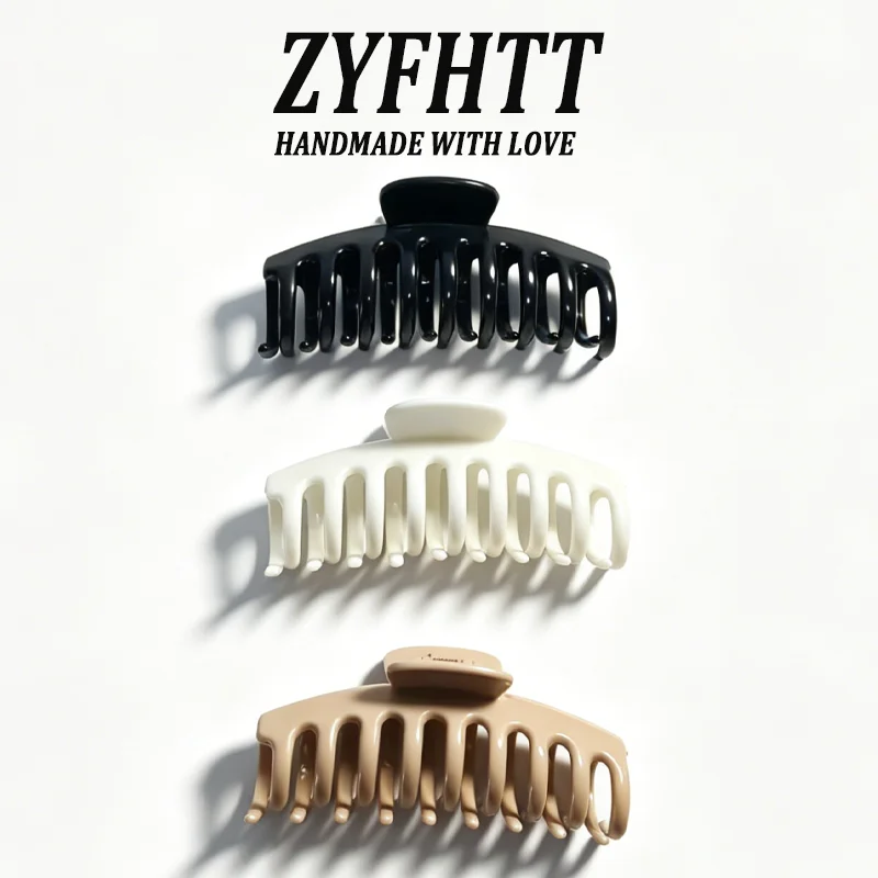 1/5 Stück ZYFHTT Weiche Silikon-Haarspange für Frauen, Täglicher Gebrauch, Koreanischer Stil, Haifischklammer, Modische Mädchen-Haarspange – Detail 11