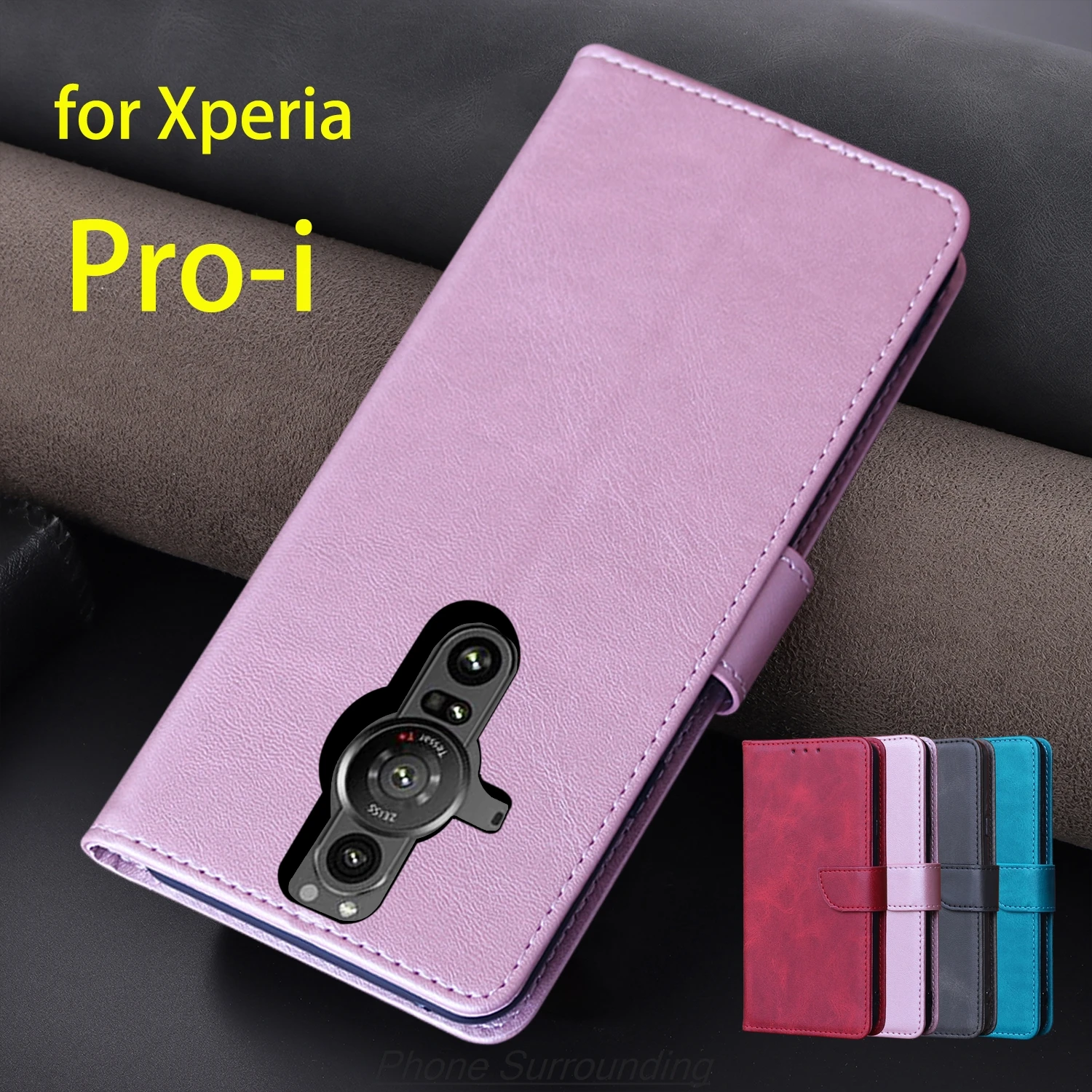 

Чехол-книжка-бумажник из искусственной кожи для Sony Xperia Pro-i XQ-BE42 XQ-BE72, держатель для карт, сумки для телефона, защитная кобура, чехол