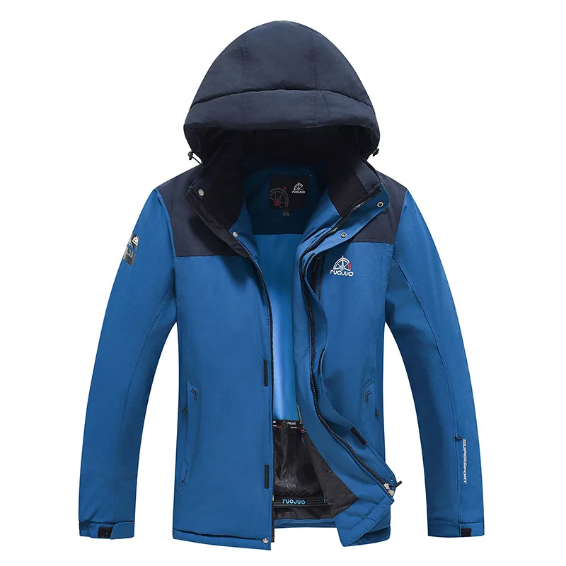 High Quality Large Size and Fat Men's Ski Clothes Windproof Warm Thick Snow Costumes Winter Outdoor Sport Plus-size Jacket Male