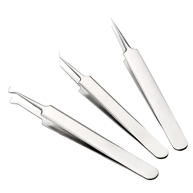 1PCS Cell Comedone Blackhead Ultra Fine Tweezers Blackhead Extractor Acne Needle Facial Cleaning Skincare Tool