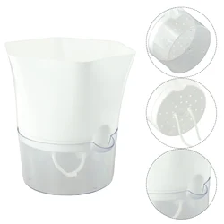 For Balcony Plant Pot Fresh Style S/M/L Garden Transparent Washable Water-saving Decor Fertilizing Self-Watering
