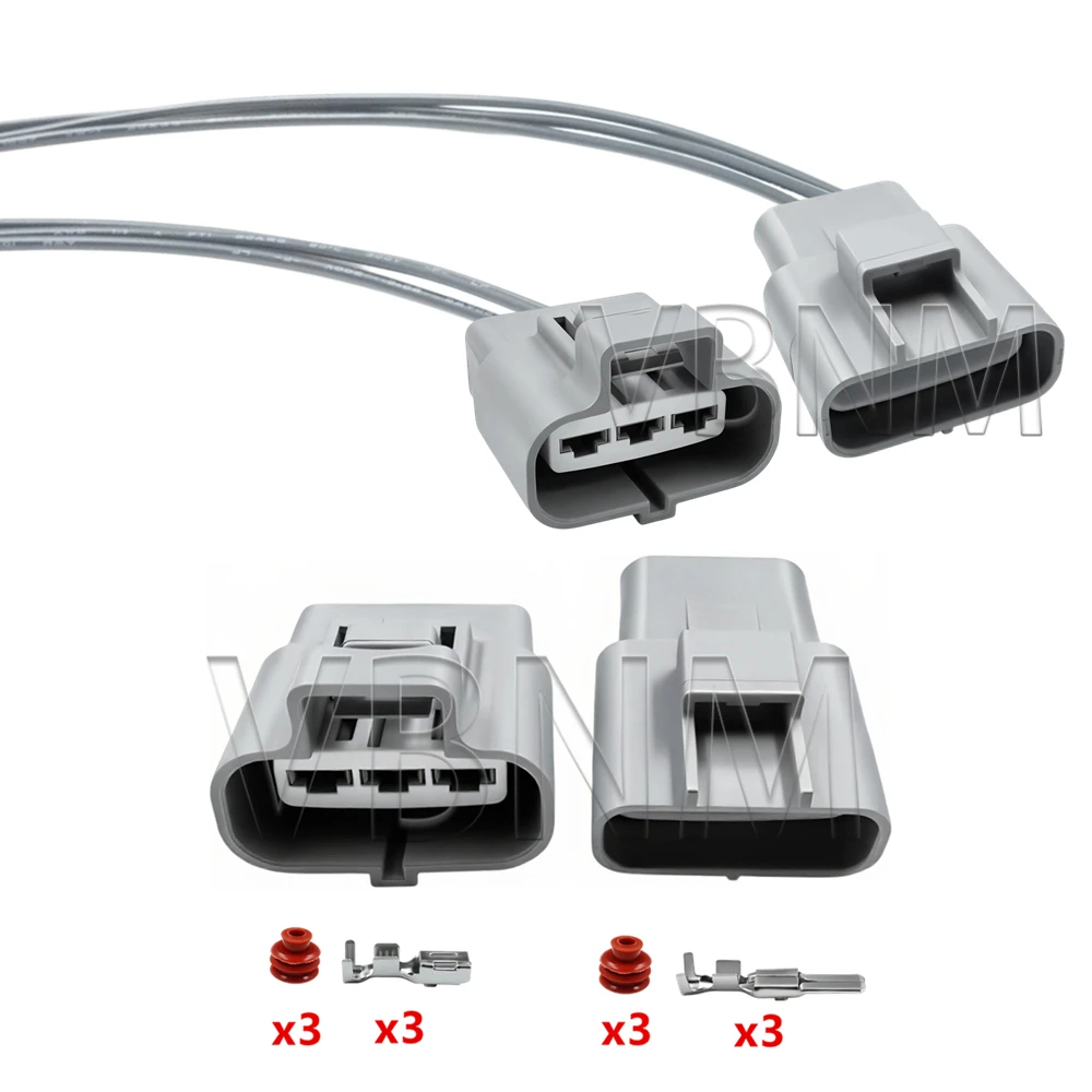 3 Pin 6188-0129 6189-0165 4.8mm Car Female Male Electric Fan Plug Auto Connector For Toyota Carola Corolla Camry