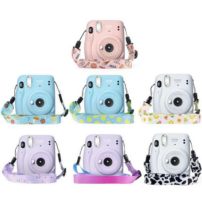 For Fujifilm Instax Mini 11 Transparent Camera Case Protective Carry Bag Case Photo Storing Box Cover with Shoulder Strap