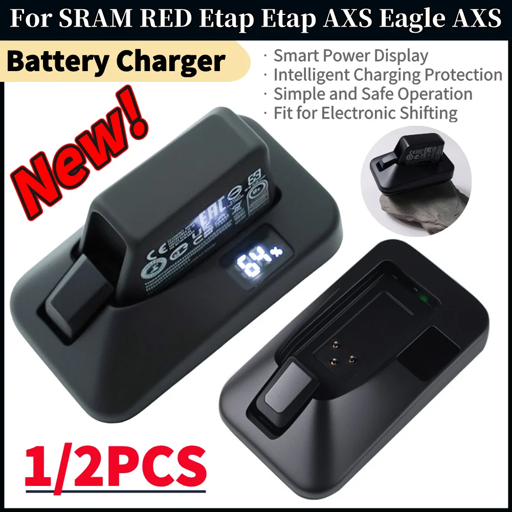 

1/2Pcs Battery Charger For SRAM RED Etap Etap AXS Eagle AXS Bicycle Shift Charger for SRAM Red ETap Derailleur Batteries