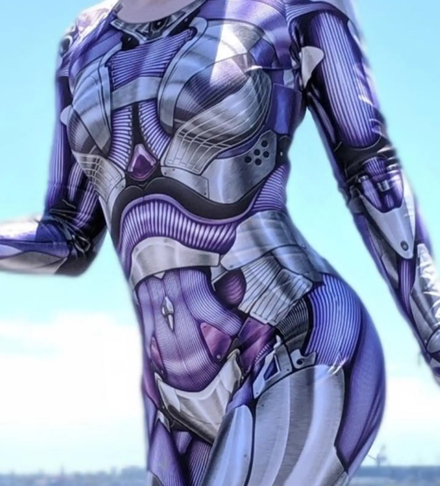 หญิง Alita Battle Angel Rosa Salazar Superhero ชุดคอสเพลย์ผู้หญิงฮาโลวีนชุด Zentai บอดี้สูท Party Jumpsuits