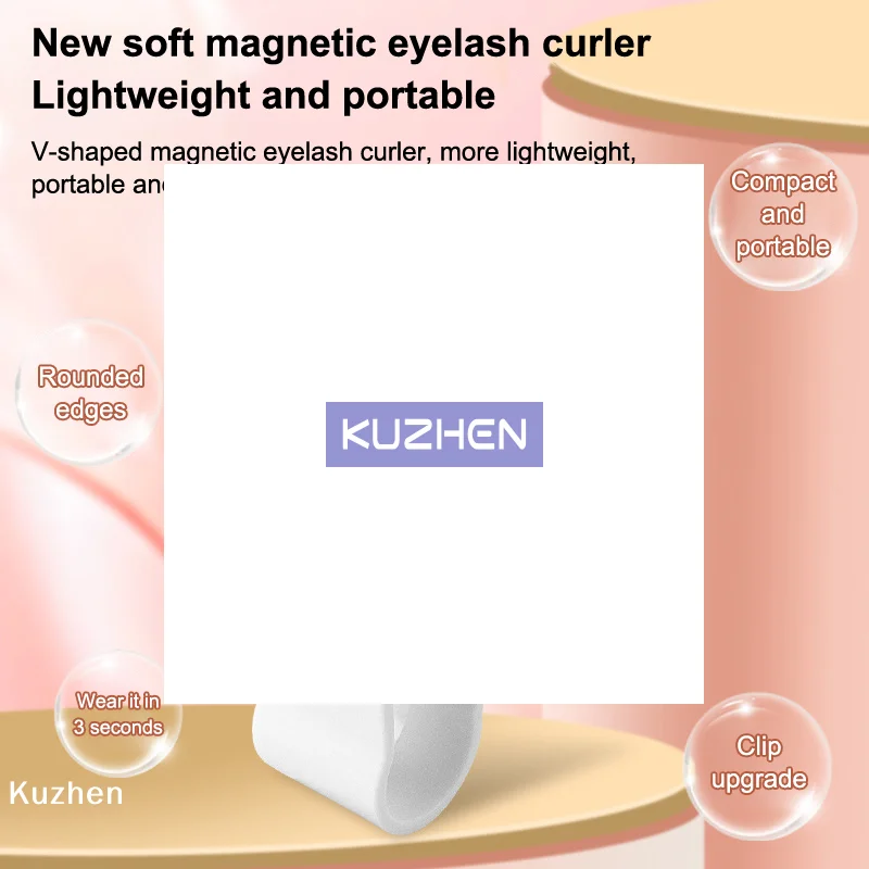 Professional Magnetic Eyelashes Extension Applicator Two-stage False Eyelashes Tweezer Curler Clip Clamp Makeup Beauty Tool