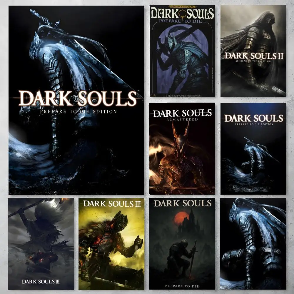 D-Dark Souls-S Poster Wall art print art suitable for living room bedroom bar parlor home decoration gift