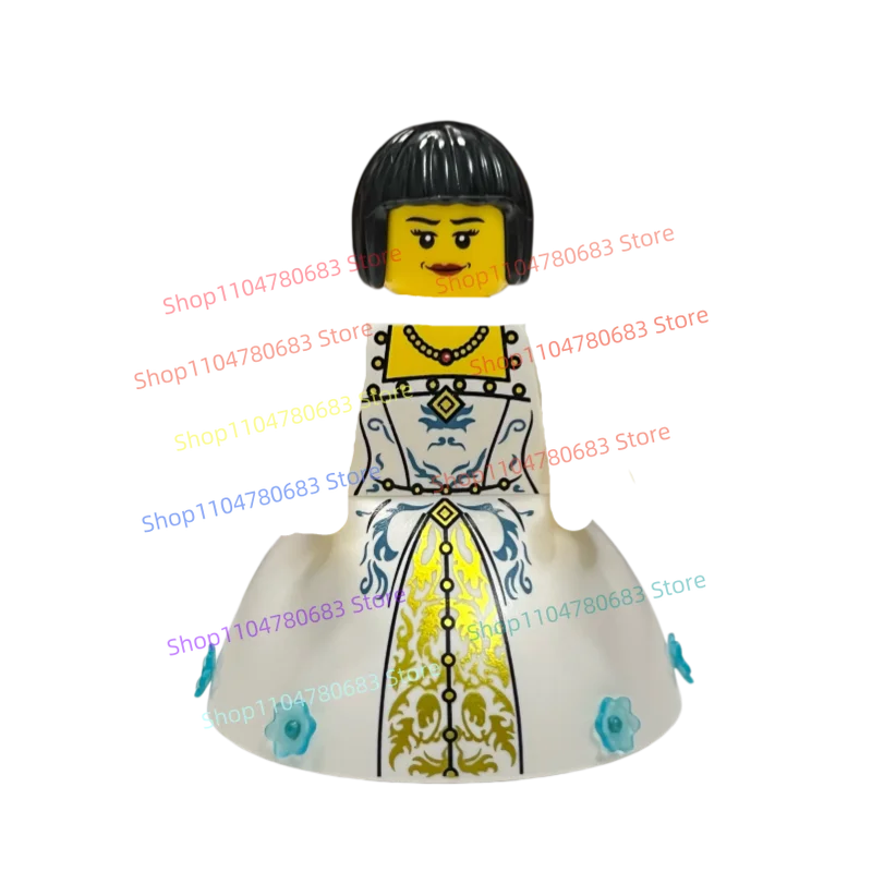 New MOC Minifigure Third-Party Custom Wedding Dress & Floral Accessories, Newly Molded Toy Model Ornaments, Holiday Gifts