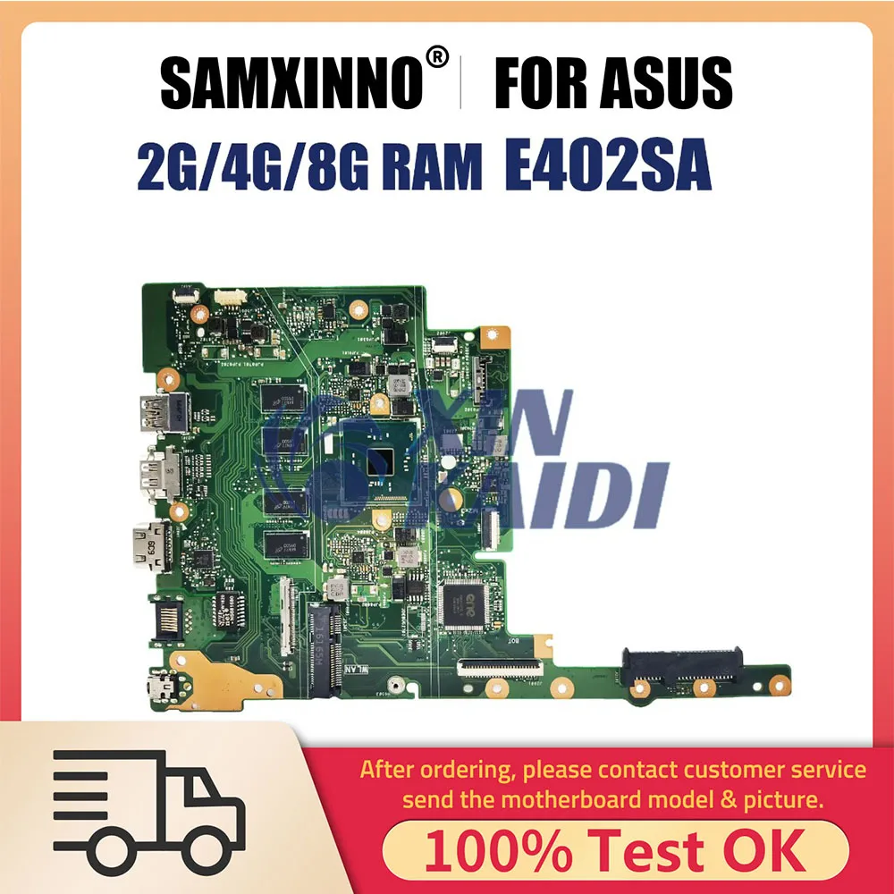 

E402SA E502SA Notebook Mainboard For ASUS E402S X502SA L502SA F502SA Laptop Motherboard N3050 N3150 N3700 2G/4G/8G-RAM