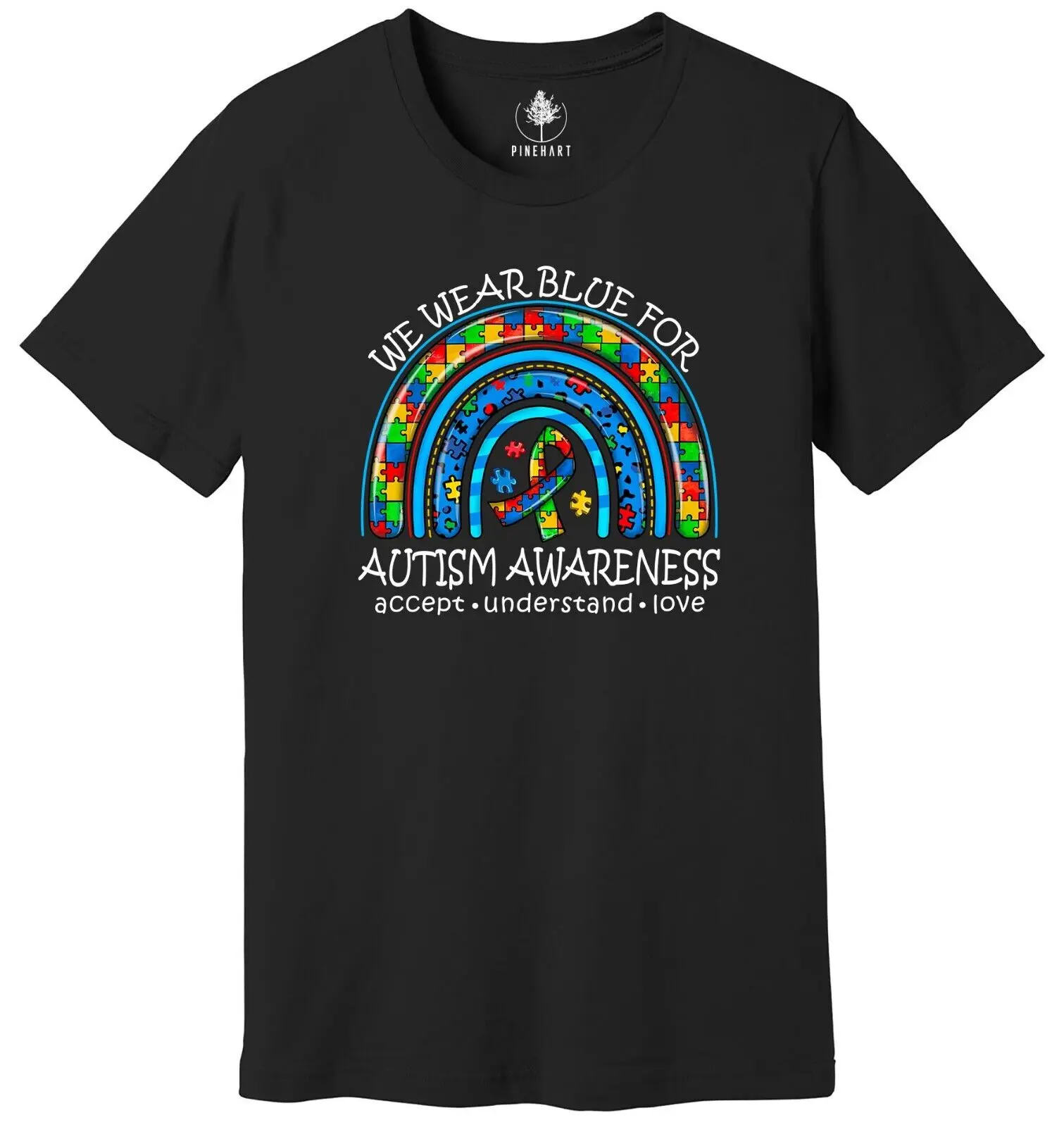 

We Wear Blue For Autism Awareness Shirt, Autism Acceptence Shirt, Autism Awarene