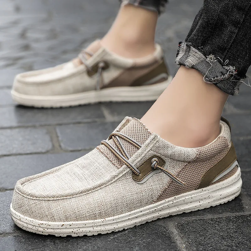 

Men's Business Casual Shoes Large size 40-48 Light Sneakers Comfortables Strolling Shoes Non-Slip White With Vintage Sneakers