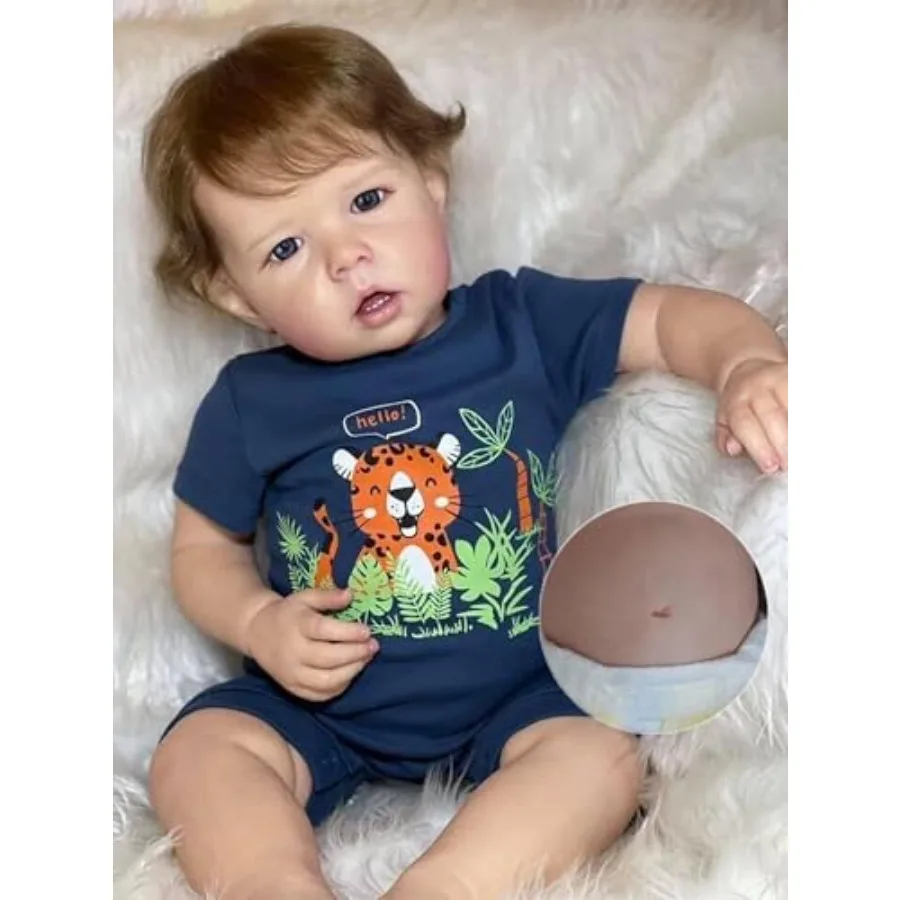

New product tasting price Reborn Toddler Dolls Boy Liam 20 inch Full Body Vinyl Baby Boy Handmade Anatomically Correct Baby Dol