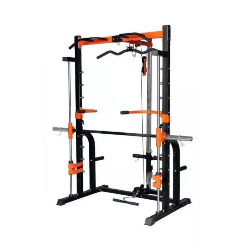 

Fitness Body Building Weight Lifting Multi-functional Adjustable Fitness Equipment Power Squat Rack Smith Machine