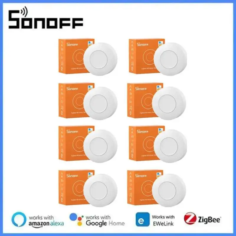 

Беспроводная кнопка переключения SONOFF SNZB-01P Zigbee, умная сцена, двухстороннее умное управление домом для приложения EWeLink Alexa Smartthings