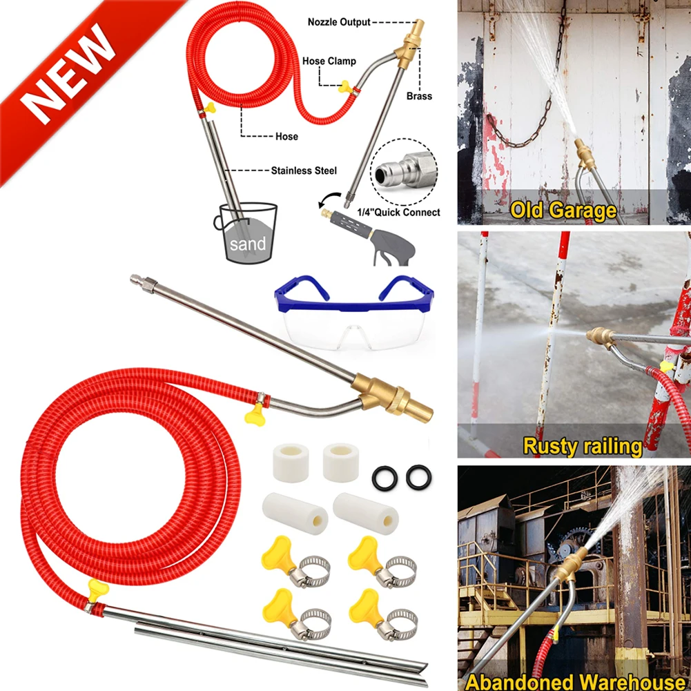 cleaning-pressure-washer-wet-sand-for-blaster-10-feet-dustless-metal-plastic-sandblasting-kit-for-graffiti-remove-rust