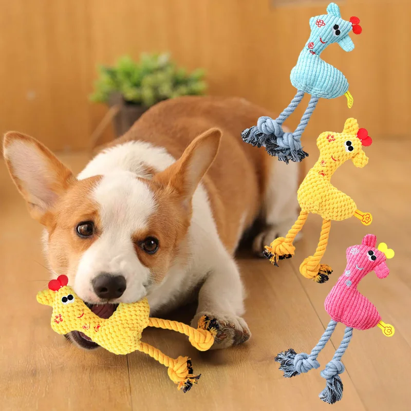 Dog Toys Pet Plush Squeaky Toys Puppy Teething Interactive Dog Toys For Small Dogs Stuffed Animal Dogs Plush Toys For Puppy