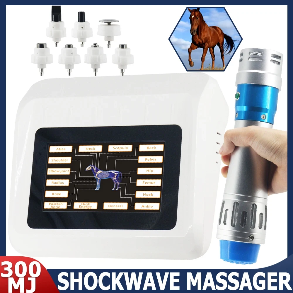 

Shockwave Therapy Machine 2026 New For Relieve Animals Pain Massage Relaxation 300MJ Portable Shock Wave Massager For Horse Use