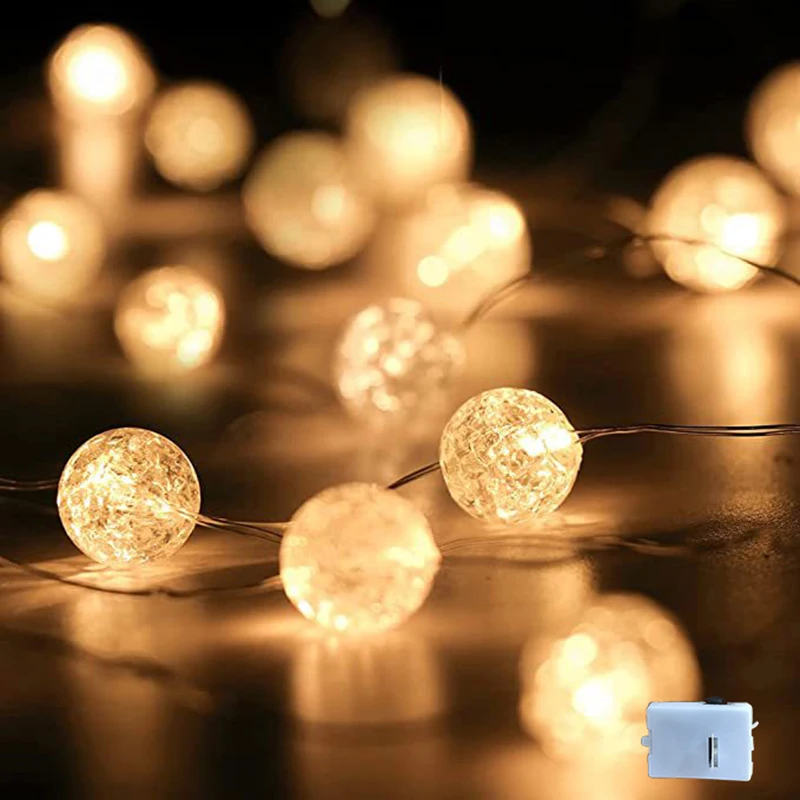 LED String Lights AG13 Battery-operated Fairy Lights Christmas Decoration Wedding Xmas Tree New Year's Indoor Decor String Light
