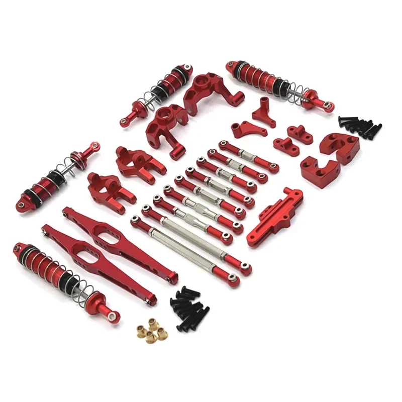 Wltoys-Controle Remoto Crawler Acessórios Do Carro, Metal Peças Upgrade, Shock Absorber, Rod, Steering Cup Kit, 1:12, 12429