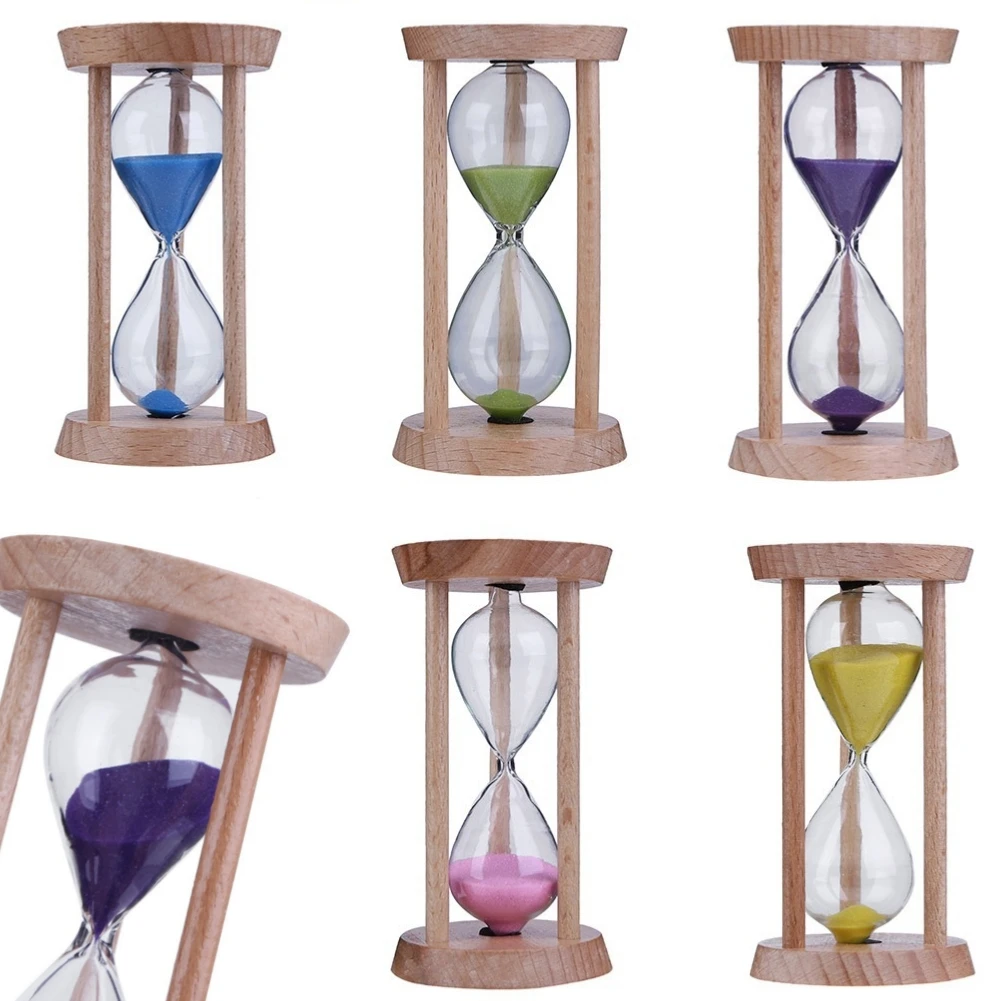 Wooden Sand Clock 3 Minutes Hourglass Sandglass Toothbrush Timer Children Gift Crafts Sand Clock Hourglass Timer