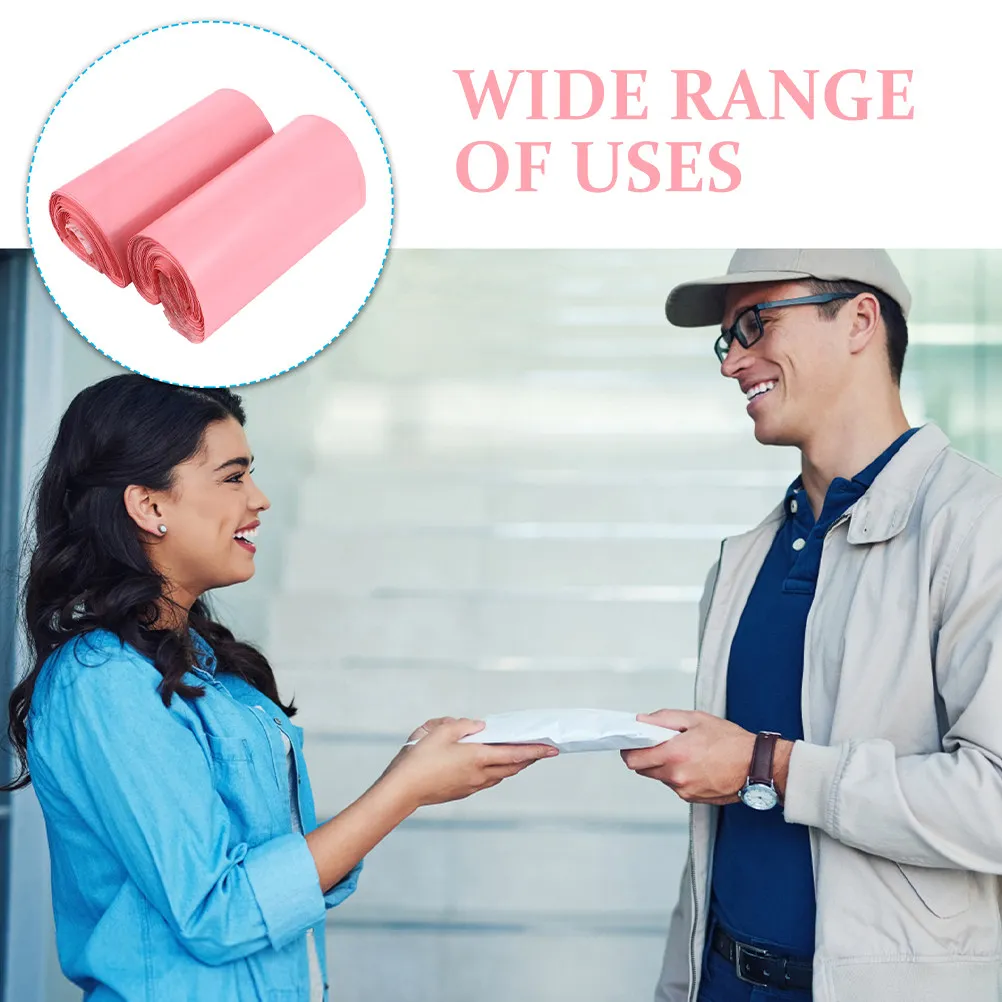 

100 шт. водонепроницаемых почтовых пакетов с яркой застежкой-зиппером для доставки одежды, портативные экспресс-пакеты