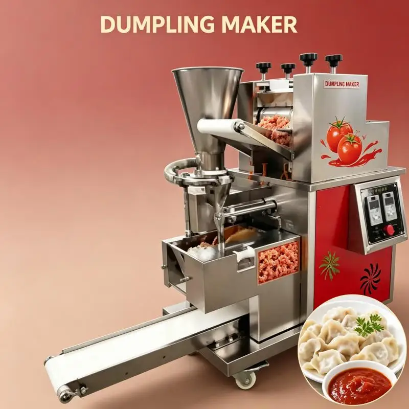 Commercial Dumpling Making Machine Automatic Wrapper Filling Forming Equipment for Fast Restaurant Food Processing