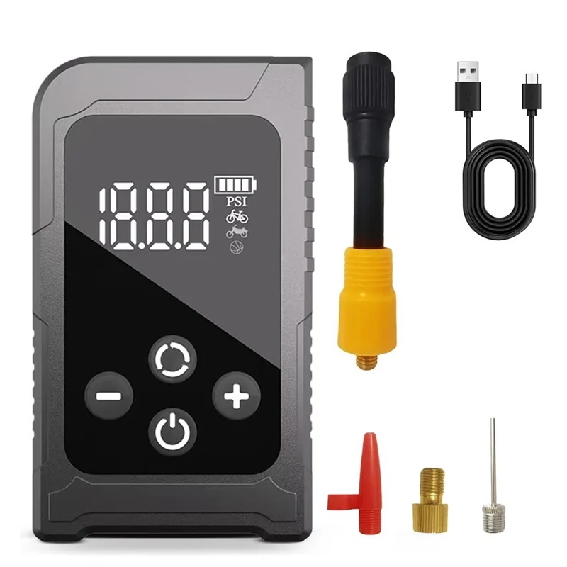 

ABHS-Mini Rechargeable 150Psi Portable Pocket Motorbike Road Bike Bicycle Tire Air Pump Electric Air Pump