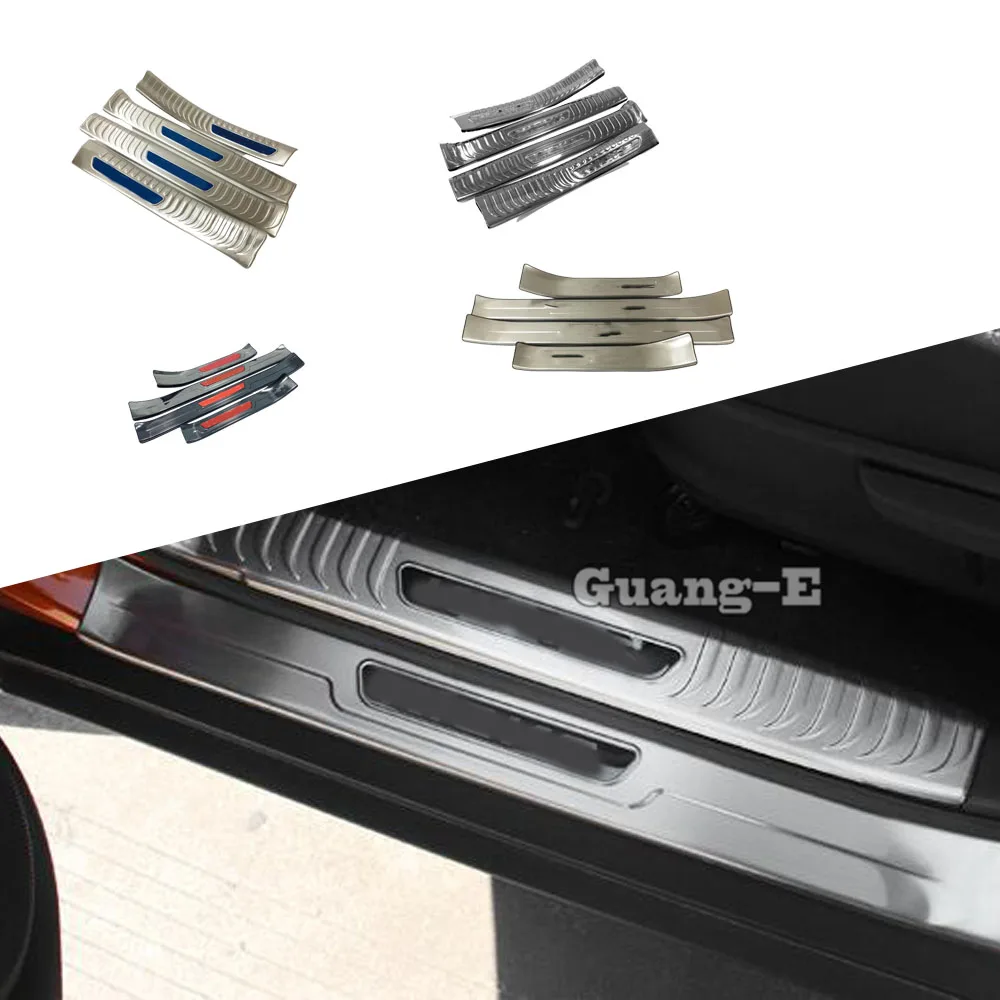 

Для Nissan Kicks 2017 2018 2019 2020 2021 2022 2023 педаль из нержавеющей стали, накладка на порог, внутренняя и внешняя накладка на порог