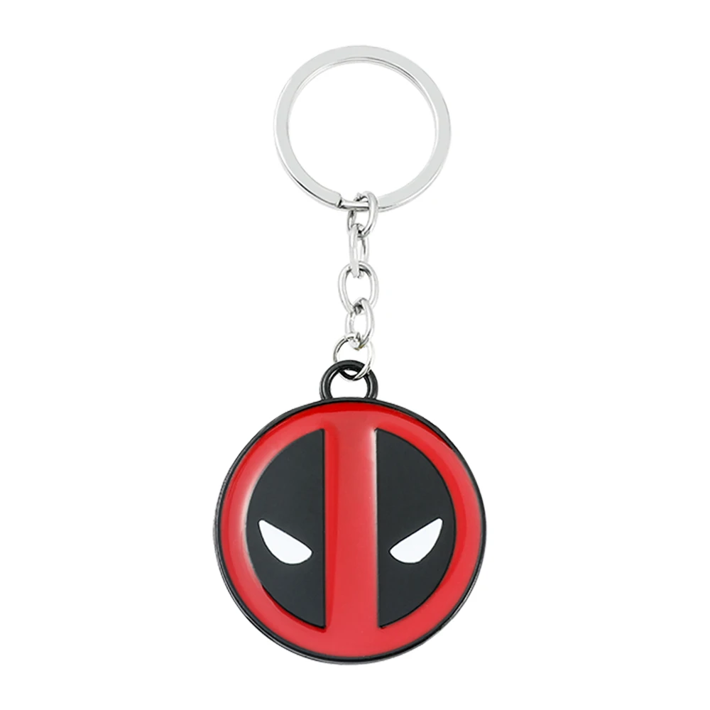 

Superhero Deadpool Keychain The Avengers Deadpool Mask Metal Enamel Fashion Pendant Keyring Charm Jewelry Accessories