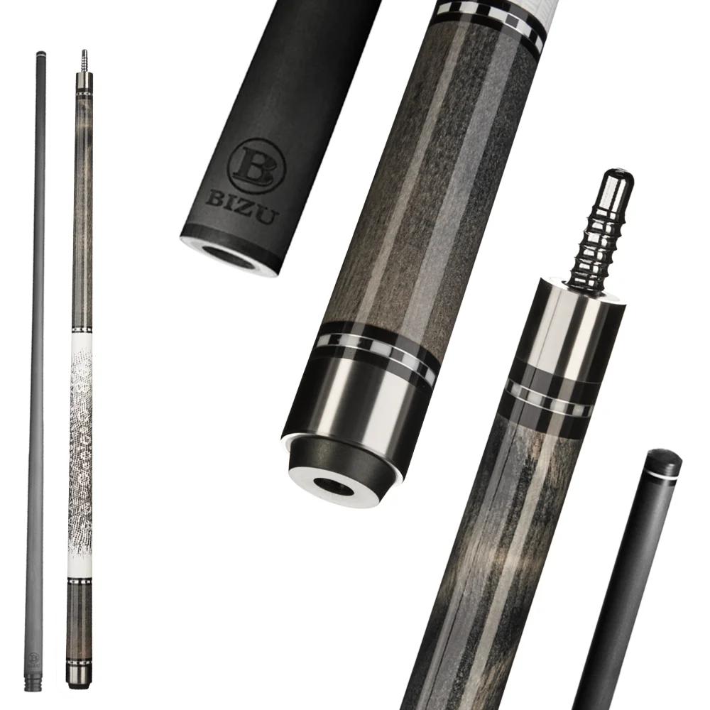 

BIZU NEBULA 58" Pool Cue Black Comet Billiard Stick with Free Accessories