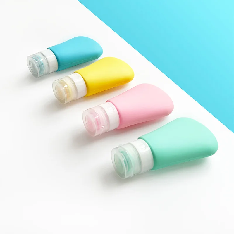 4PCS Silicone Split Bottle Travel Size Toiletries Shampoo Shower Gel Travel Size Containers Traveling Essentials Travel Kit