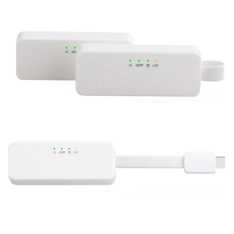 Cabo de Extensão LAN USB 3.0, Tipo-C para Placa de Rede Ethernet, Gigabit, Adaptador LAN RJ45, Conversor de Interface de Cabo de Rede