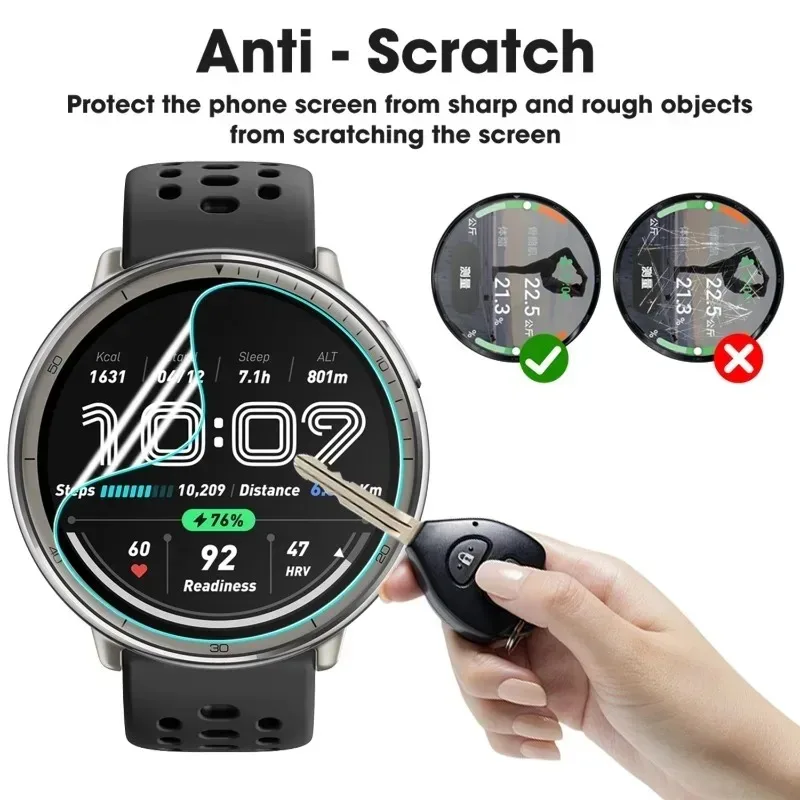 1-10PCS Screen Protector for Amazfit Active 2 Smartwatch Cover Film Soft TPU Hydrogel Film for Amazfit Active 2 Screen Protector