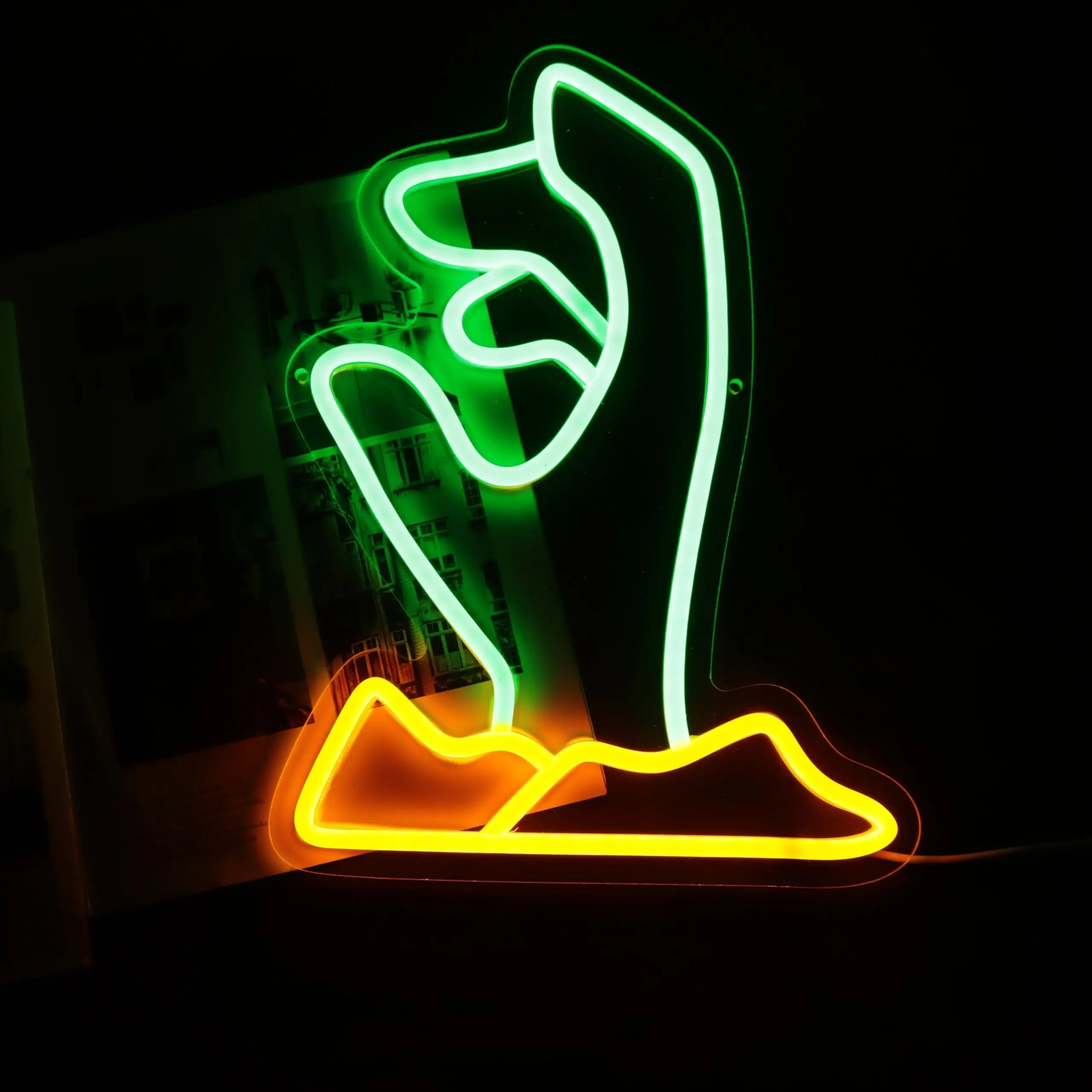 Green Zombie Hand Neon, Suitable for Game Rooms, Themed Parties, Bars, etc., USB Powered, Dimmable