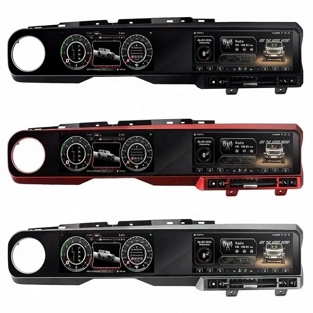 عداد السرعة للوحة القيادة الرقمية المخصصة للسيارة من RoadNavi لسيارة جيب رانجلر JL Gladiator J-Max 2018-2021 راديو أندرويد #1