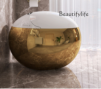 Integrated golden smart toilet, voice intelligent control, automatic flip, siphon toilet