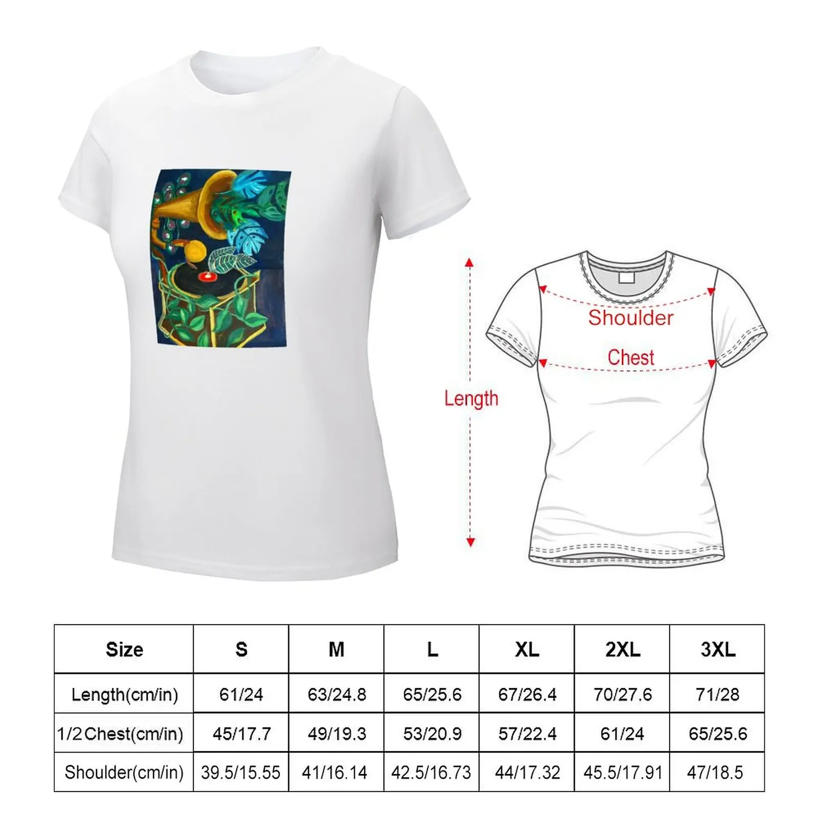 Planten Grammofoon Vintage Plant Geluiden T-Shirt Dierenprint Shirt Voor Meisjes Kleding Voor Vrouwen