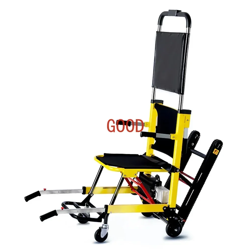 Silla de ruedas eléctrica recargable para subir y bajar escaleras, carrito de máquina de escalada plegable portátil para personas mayores discapacitadas