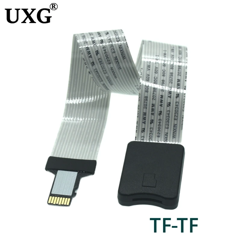 10 cm 48 CM 60 cm TF mâle femelle à Micro SD femelle mâle lecteur de carte adaptateur d'extension câble Extender pour voiture GPS téléphone TV caméra