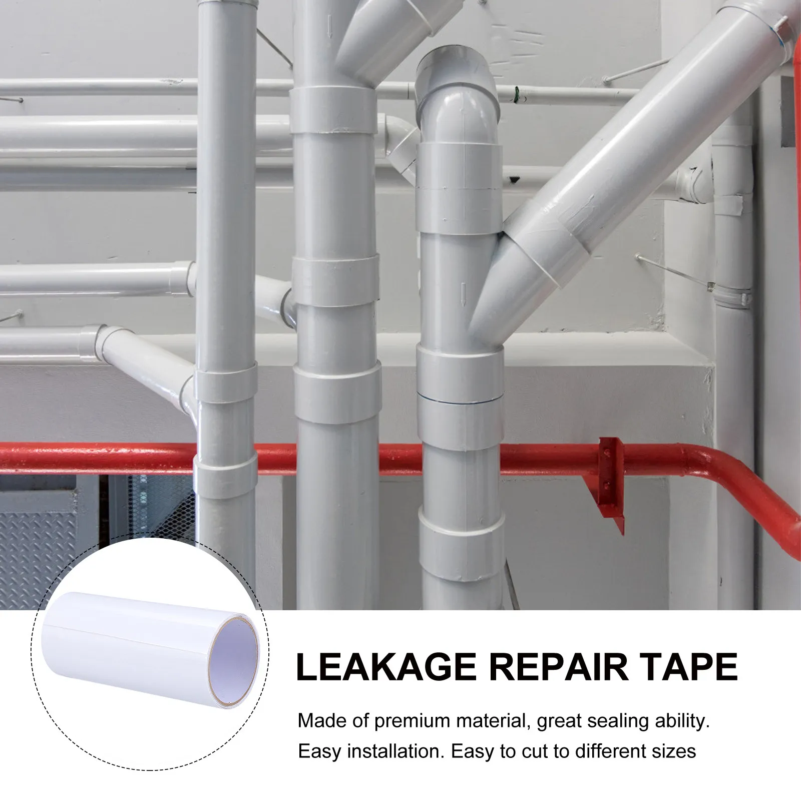 1 Roll High Adhesion Mending Tape Waterproof Sealant Tape for Garden Plumbing Repair Basin Leak Fix Outdoor Use Easy Cut Clean