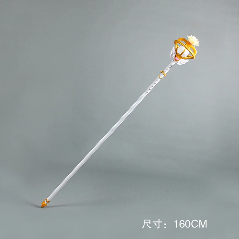 160CM Sailor staff cosplay props Anime moon wand Prop Cosplay PVC Weapons Halloween Christmas Party Props for Comic Show