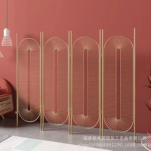 قسم قابل للطي حديث الحد الأدنى ، نسيج على الطراز الصيني ، قسم أرضي كلاسيكي ، فن الحديد المعدني ، الأكورديون المنقول ، جديد أعلى 12 مبيعات الأكورديون الصينية - رقم 2