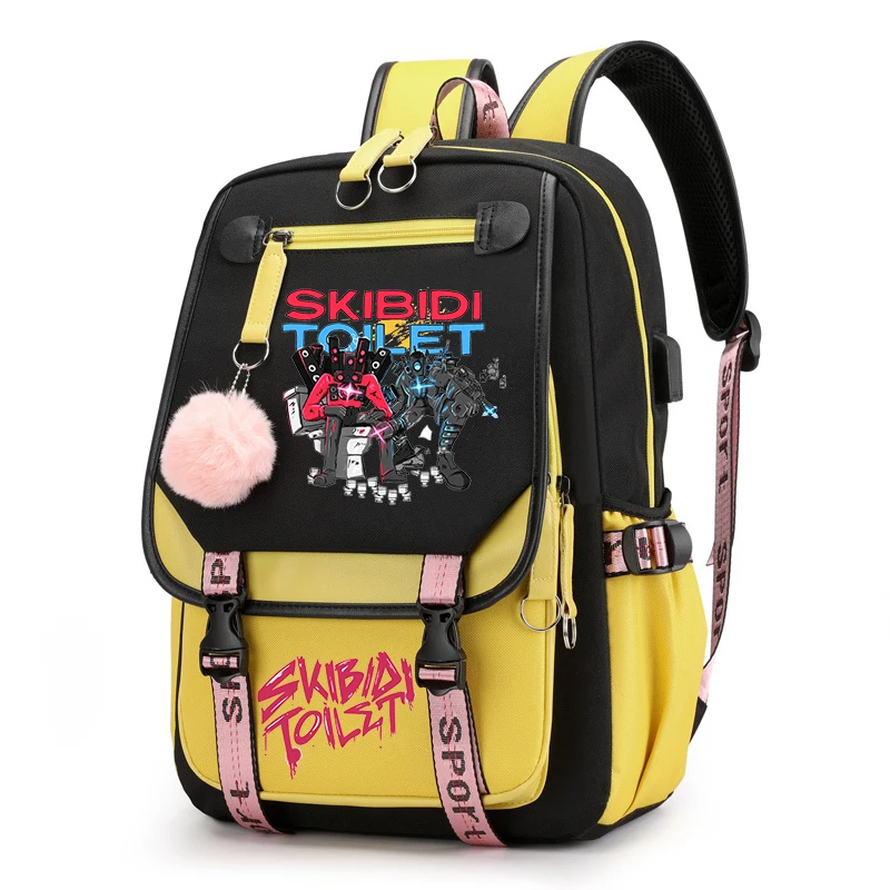 

Game Skibidi Toilet Schoolbag Teenager Usb Charging Backpack Cartoon Boys Girls Bookbag Laptop Bagpack Travel Bag Kids Rucksack