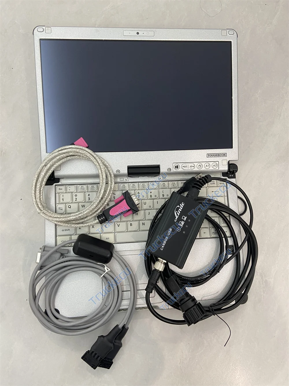 Professional Linde Canbox Doctor Forklift Scanner LSG Pathfinder Diagnostic Software Tool Full Package With CF C2 Laptop