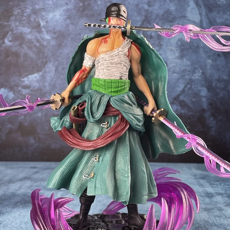 New One Piece อะนิเมะรูป Bath Blood Roronoa Zoro PVC 21 ซม.Action Figure Collection ประณีตชุดของขวัญวันเกิด Figurine