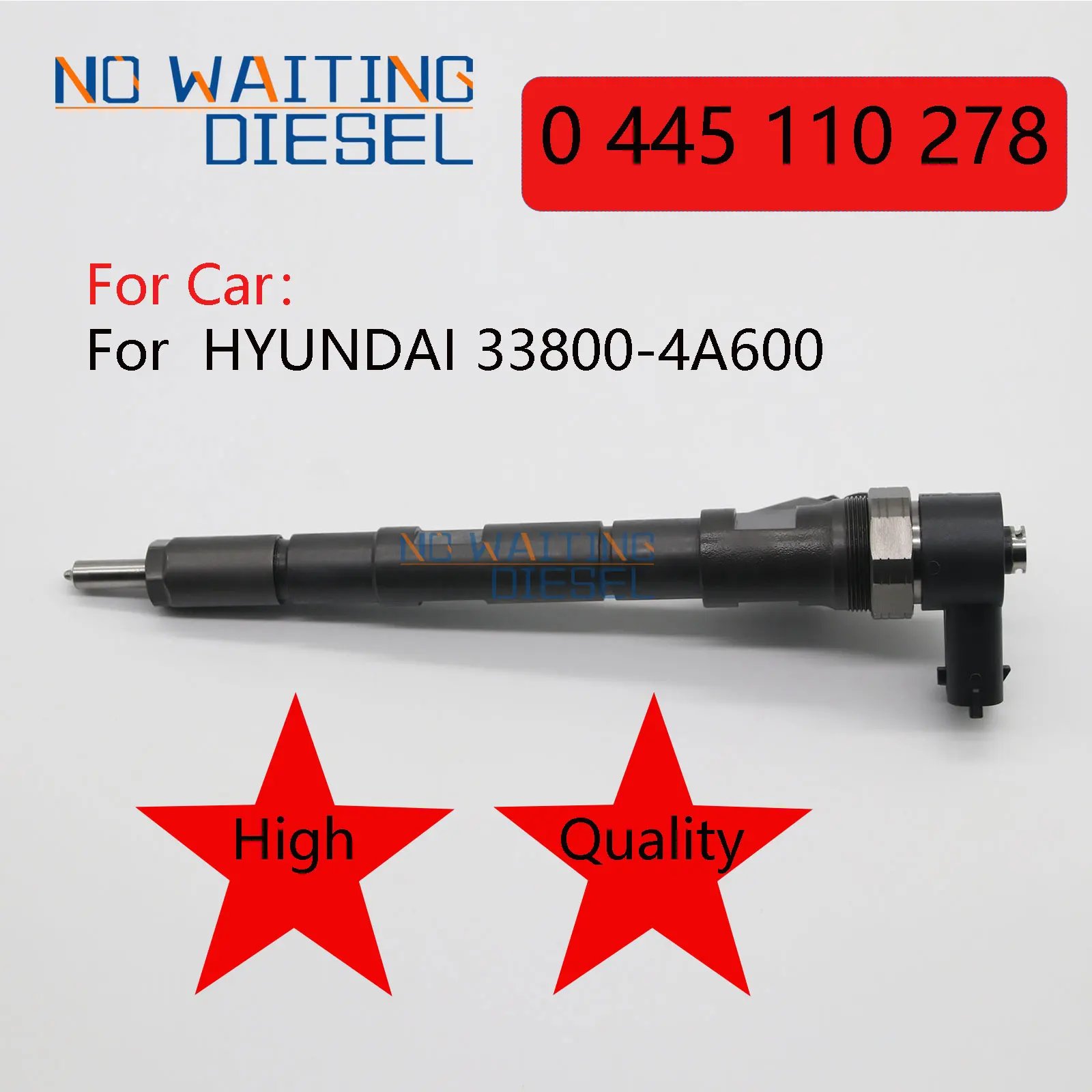 338004A600 0445110278 Common Rail injector  0445 110 278 Fuel Injector 0 445 110 278 For HYUNDAI 33800-4A600