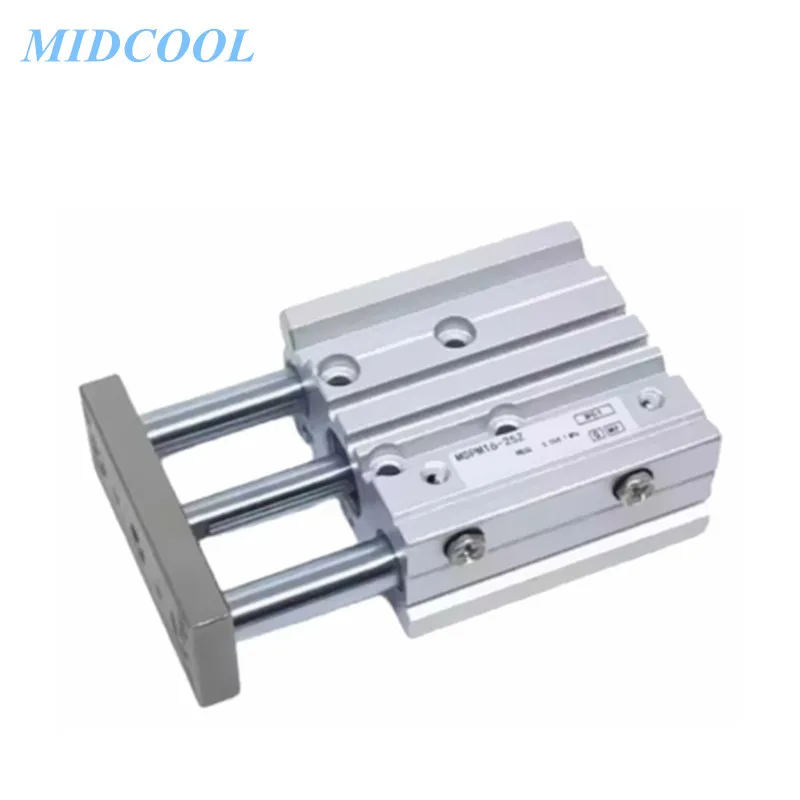 

Compact Guide Cylinder High Precision Ball Bushing MGP MGPA MGPA16 Stroke 10 20 25 30 40 50 75 100 125 150 200mm