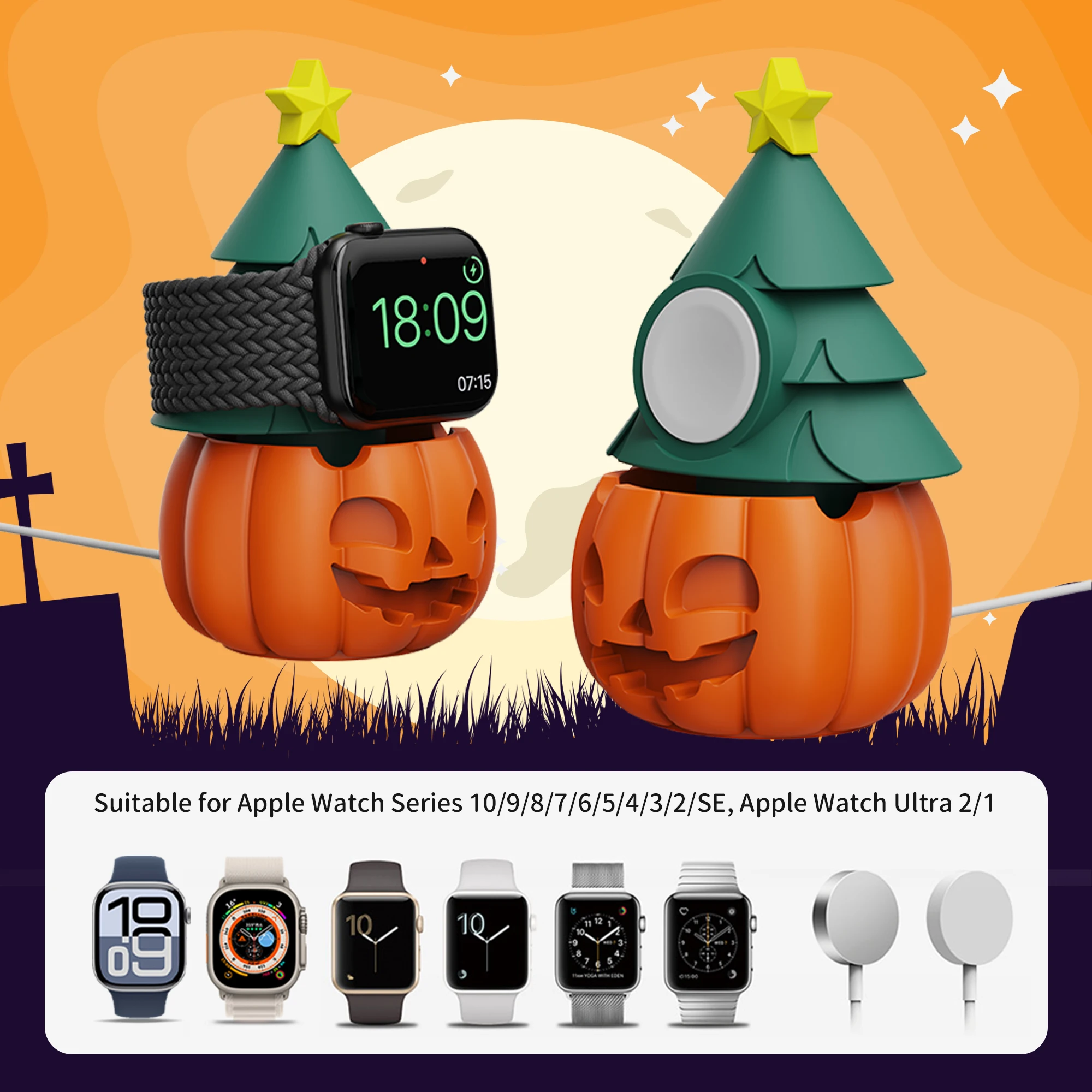 Suporte iwatch para apple watch, suporte de carregador série ultra 9/8/7/6/se/5/4/3/2 silicone apple watch, acessórios de doca de carregamento