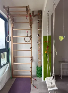 Children's Indoor Sports Climbing Frame and Wall with Sensory Training Swing Kindergarten Early Education Equipment